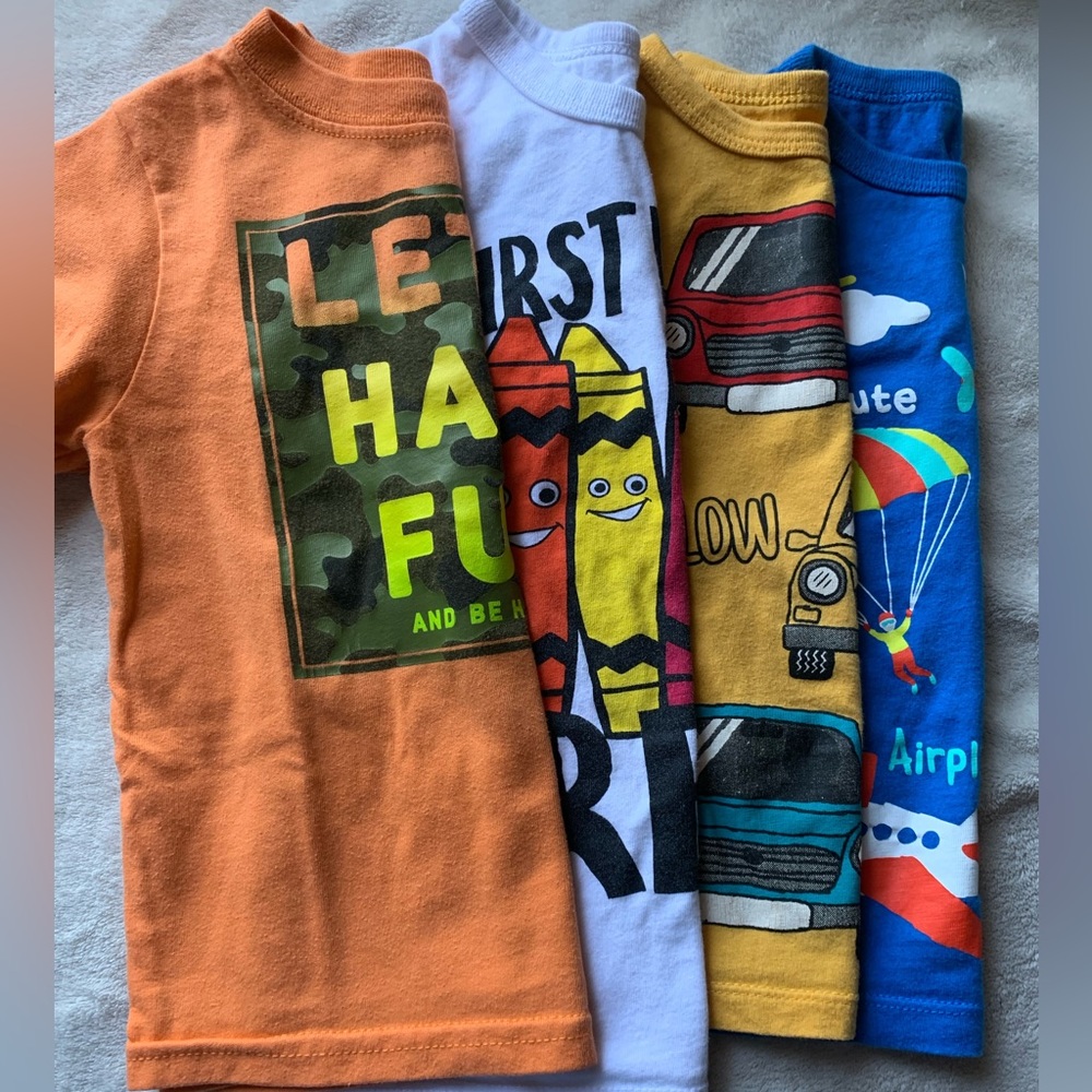 The children’s place Bundle 4  Boys Short Sleeve T-shirts.